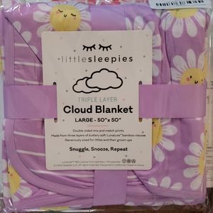 Little sleepies flower power cloud blanket